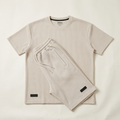 Men's Textured Essential Tee & Relaxed Shorts Set